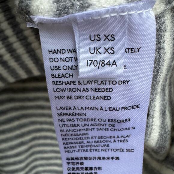 Anthropologie Sweater Stripes Viscose Blend XS Classic Versatile Classic - Picture 9 of 10